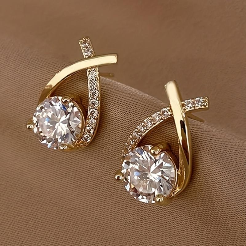 Product Introduction of SummerSale| Luxurious Twist Waterdrop Cubic Earrings - A Pair for Adornment 0