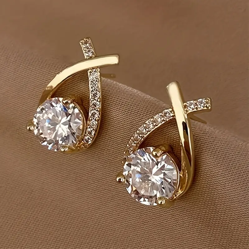 Product Introduction of SummerSale| Luxurious Twist Waterdrop Cubic Earrings - A Pair for Adornment 0