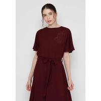 Gambar Long Dress With Pearl Detail In Maroon By Brilliant Girl - MARUN, XL dari BRILLIANT GIRLS Kota Tangerang 5 Tokopedia