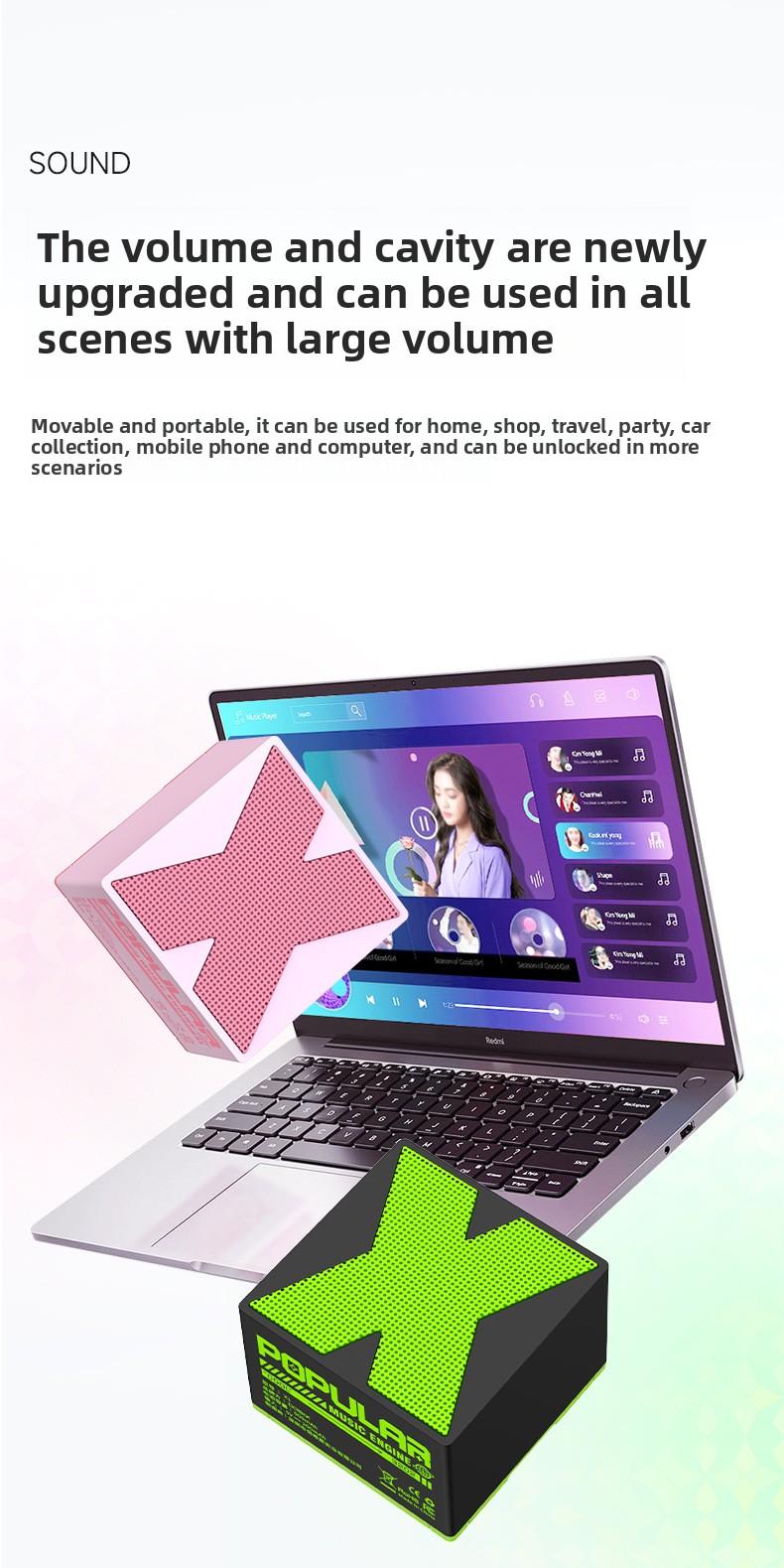 Product Introduction of Loa siêu trầm Bluetooth Cầm Tay X1 4