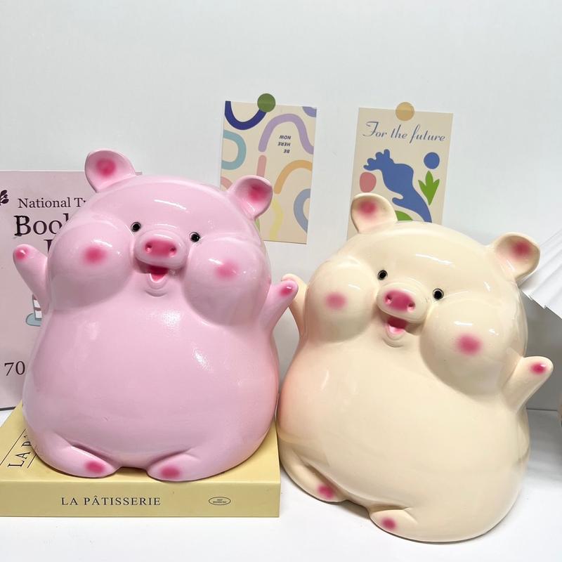 Mua 1 bánh bao TẶ.NG 1 heo ếch Heo đất lợn đất bánh bao size to 26 x24x21cm- Chin Decor Ống Tiết Kiệm Ống Heo Đựng Tiền
