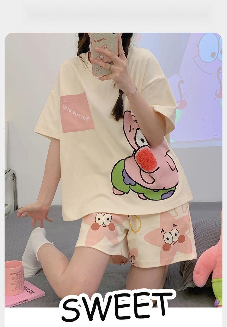 Product Introduction of Pure Cotton Pajamas for Female Students New Sweet and Beautiful Home Wear Suit 25