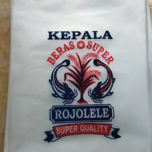 PLASTIK KEMASAN BERAS 5KG CAP ROJO LELE ISI 50