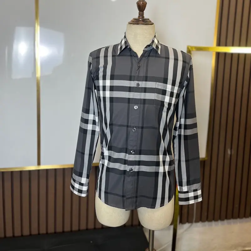 Áo sơ mi  nam kẻ cổ bẻ QC 002