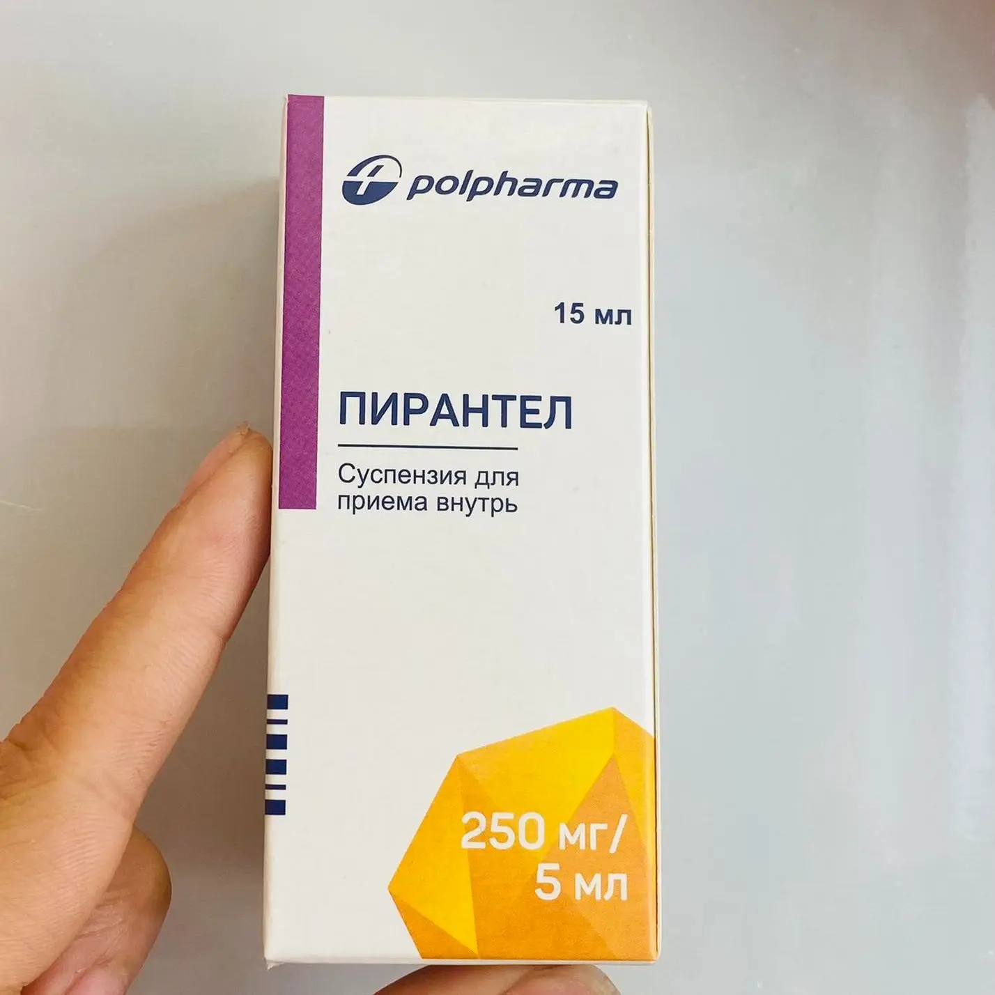 [Date 2027] Siro Xổ giun Piranten medana của Polpharma Nga cho bé 6m+