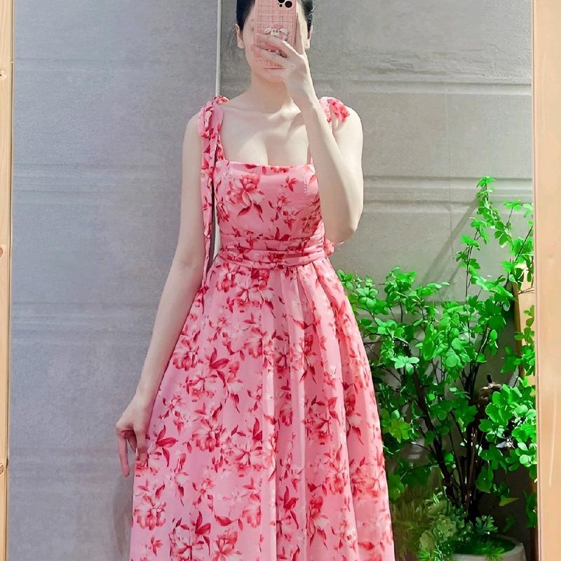 D2D 01 0035 Đầm maxi voan thiết kế. Freesize 50-62kg. 0