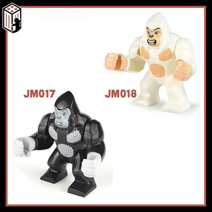 JM017- JM018 Đồ chơi lắp ráp minifigure và nonlego mô hình động vật và thú rừng xanh Cọp, Báo, Cá mập, Cá sấu- Animals