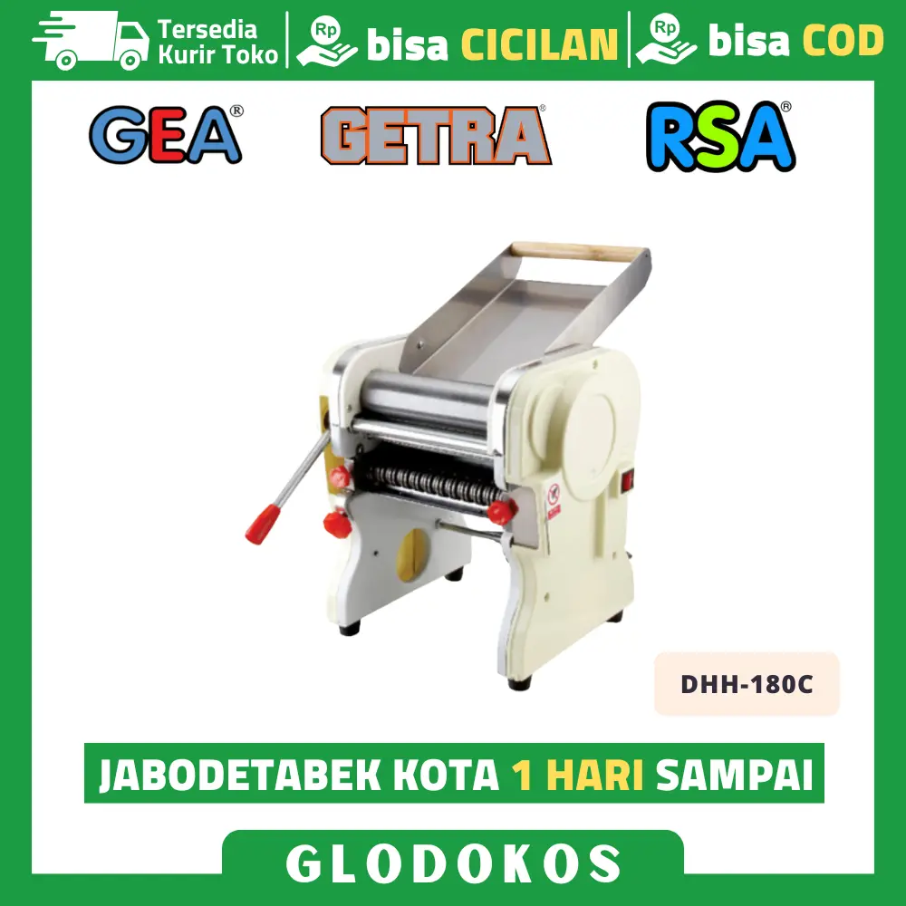 Mesin Pencetak Mie Getra DHH 180C Garansi Resmi