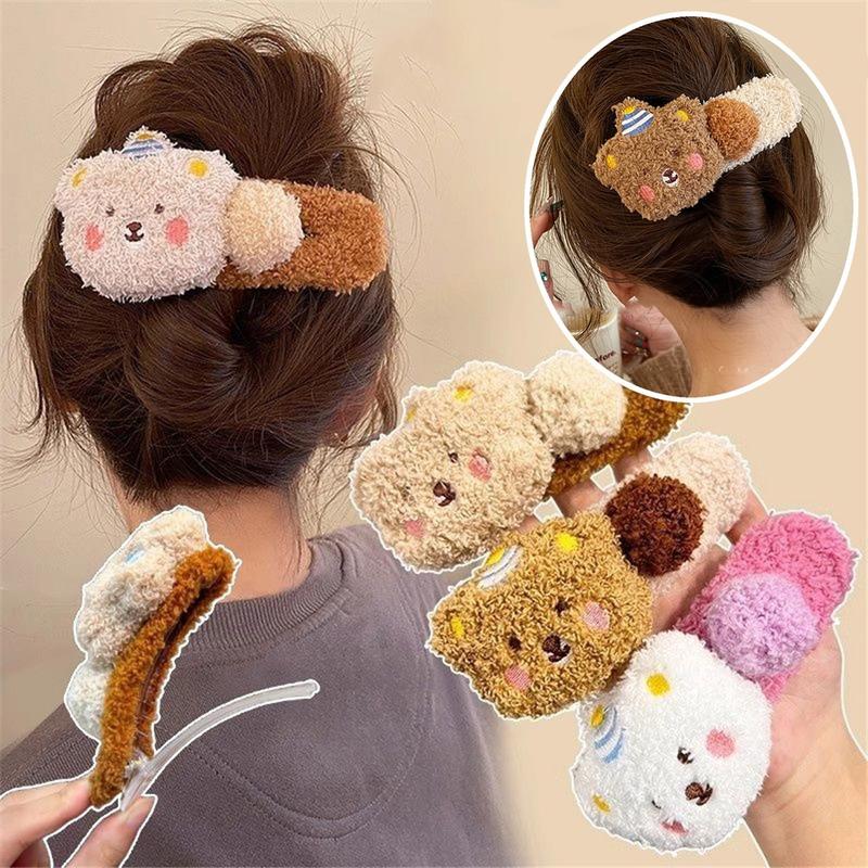 Kẹp Tóc Gấu Sang Trọng Cho Nữ Dễ Thương NOVSET kẹp tóc càng cua cho nàng 12cm ( Mã C600)