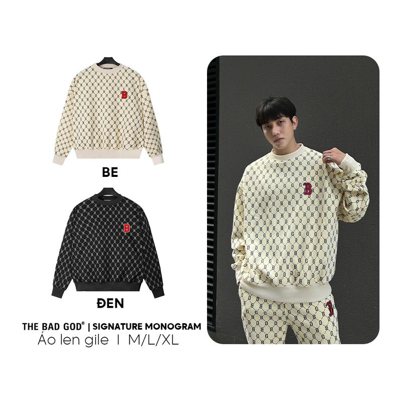 Áo Sweater The Bad God Signature Monogram Nhung Nam