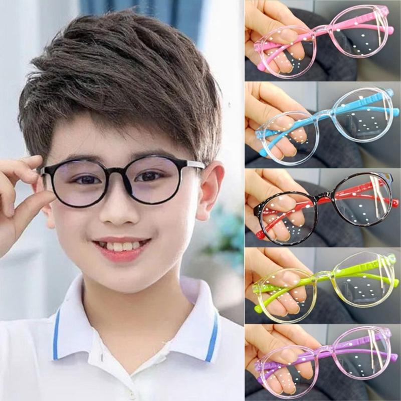 Product Introduction of Anti-Rad&Anti-blue Eyeglasses for Kids To Protect The Eye Glass Against Blue Light Eyeglasses Replaceable Lens Round Shape for Boys Girls Baby 0