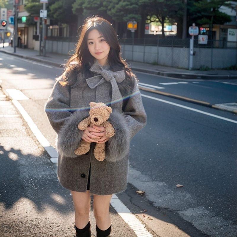 ￼FREESHIP ÁO KHOÁC DẠ TAY LÔNG HAI LỚP TIỂU THƯ QCCC