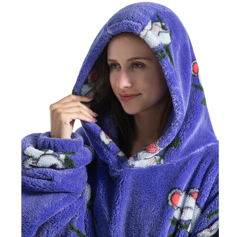 EmoraNova DreamCocoon Blanket Hoodie With Plush Sherpa Lining For Lounge Lovers UltraCozy main image 1