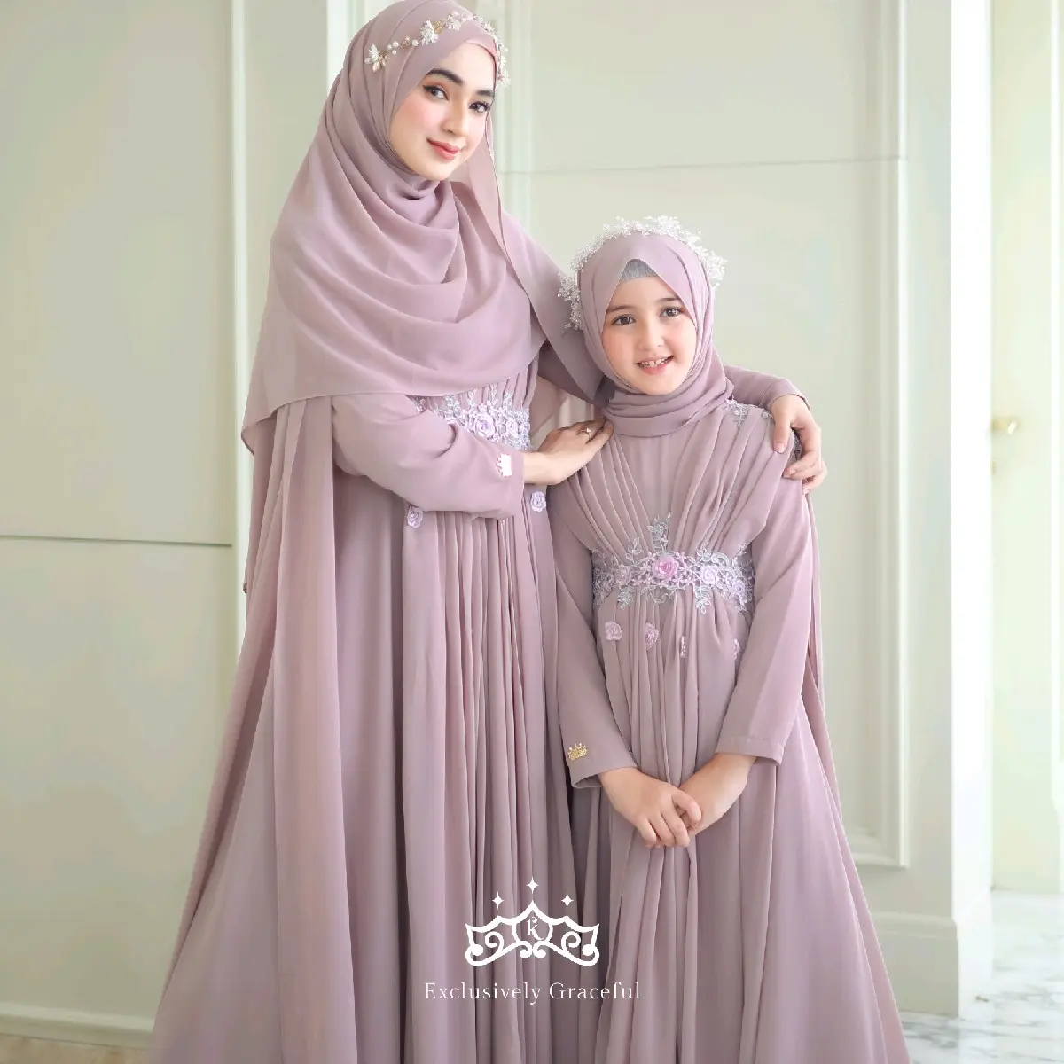 Farasha Gown by Kazami Store - Dress Mewah Wanita Syari
