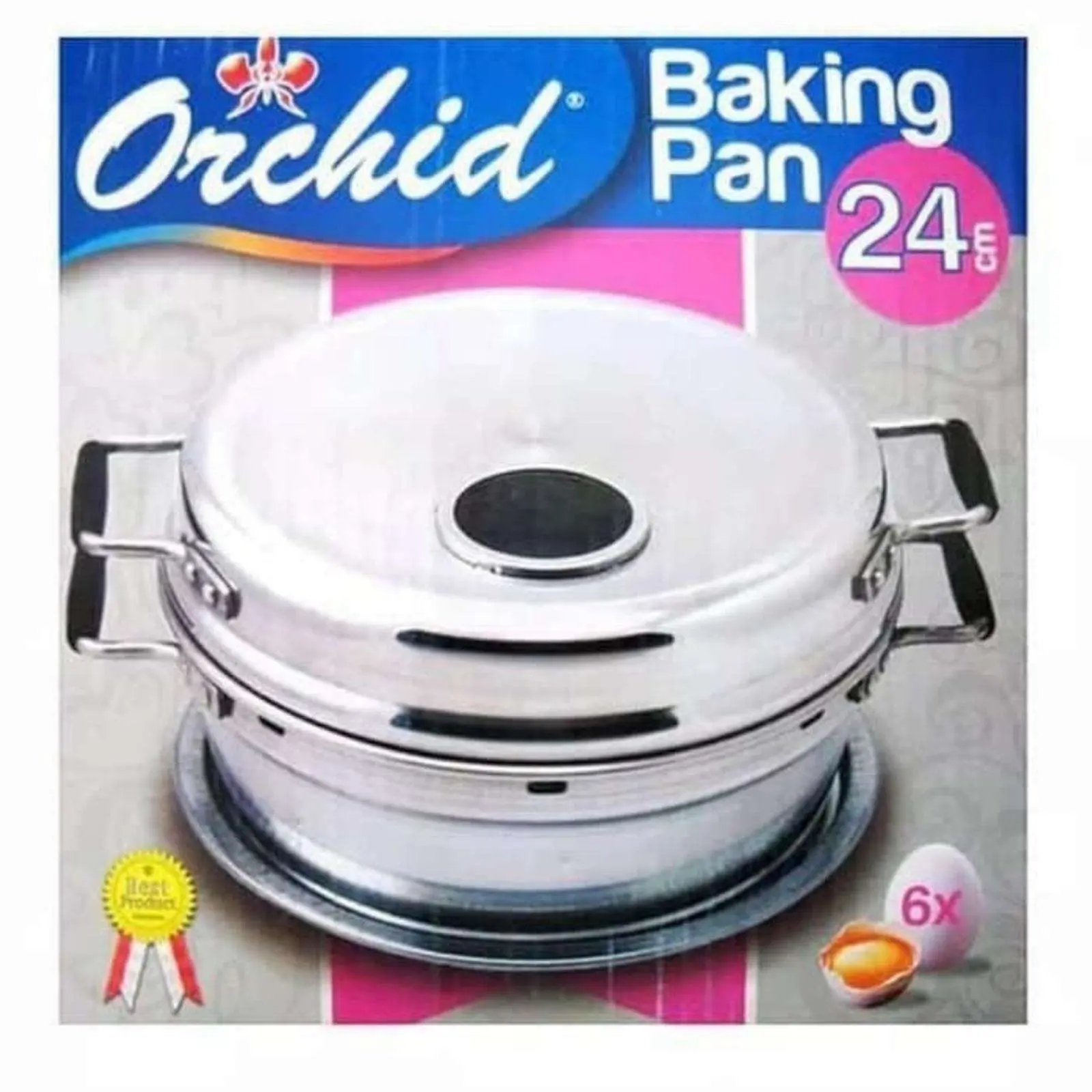 Baking Pan Orchid 24cm ( 6 Telur ) Alat Panggang Kue