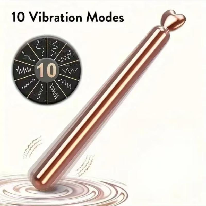 Rechargeable Mini Electric Massage Stick, Handheld Muscle Relaxation Massager with 10 Vibration Modes, Portable Body Massage Tool for Home & Travel 5