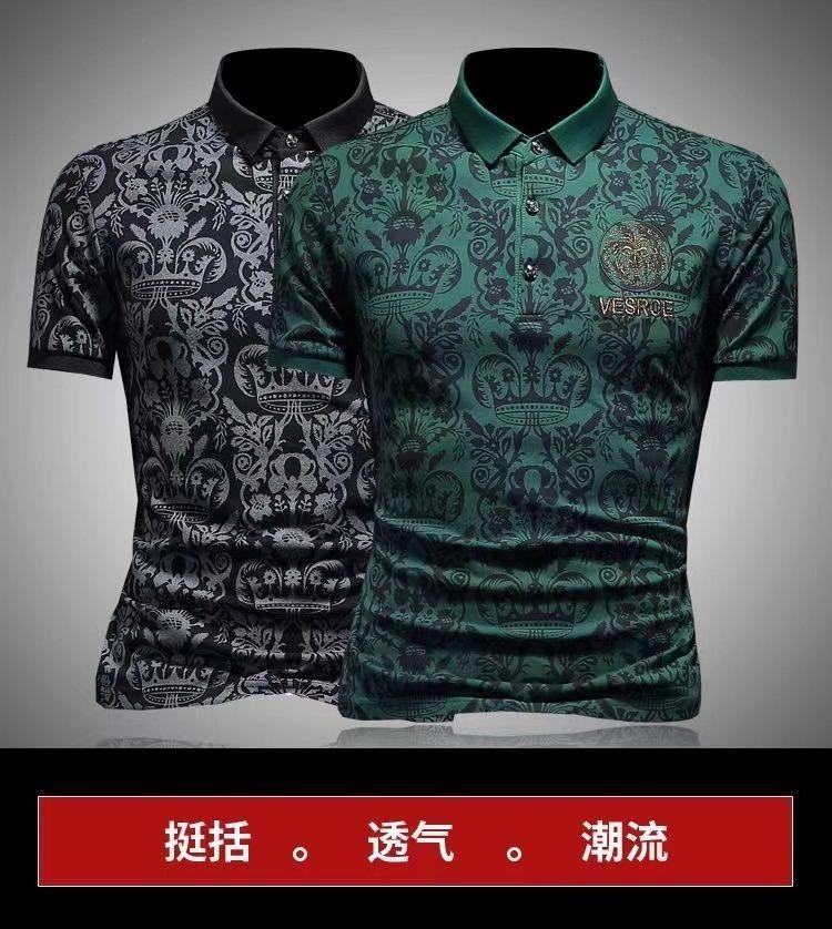 Product Introduction of Áo Thun Nam, ngắn Tay, In Hình Mùa Hè, Dáng Ôm, Cổ Bẻ Áo, Thời Trang, Hàng Châu Âu, Phong Cách Thường Ngày Polo, Hàng Mới Về 2024 Menswear Có Cổ Shirt Cộc Tay 2