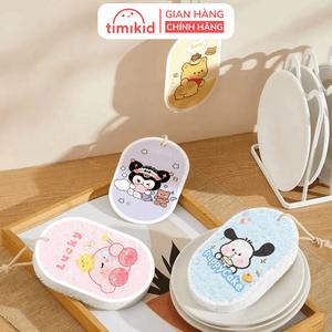 Span Mampat, Hogokids, untuk Mencuci Pinggan dan Menggunakan Perkakas, Diperbuat daripada Serbuk Kayu Alamiah, Reka Bentuk Lucu, Membersih dan Mencuci Pinggan Pencuci Supplies