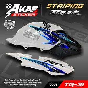Striping Tiger Revo Variasi Striping Tiger Batik HOLOGRAM kode TG31 Motor Motorcycle
