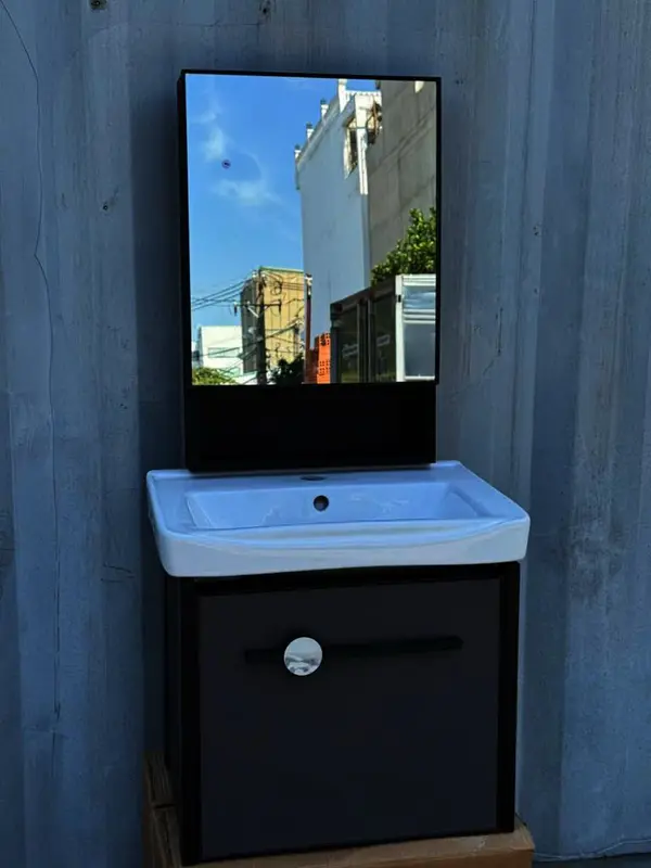 BỘ TỦ LAVABO + TỦ GƯƠNG KÍCH THƯỚC 50*36CM mã T-2024 2