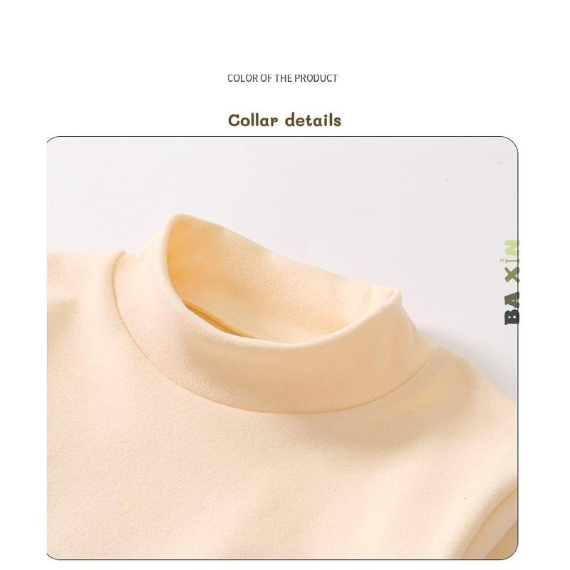(11-80kg)Áo gia đình áo bông cổ lọ dài tay thu đông 100% cotton kháng khuẩn 5A MAMDADKID không ra màu, không xù lông size đại 2