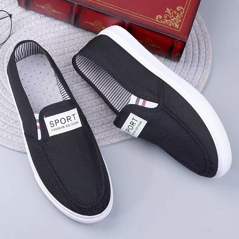 Giày Vải, Ưu Đãi Đặc Biệt, Giày Nam, Giày Vải Bắc Kinh Cũ, Giày Lười, Giày Thể Thao Cổ Thấp Thích Hợp Cho Mùa Lò Xo Và Mùa Hè, Bán Chạy 1