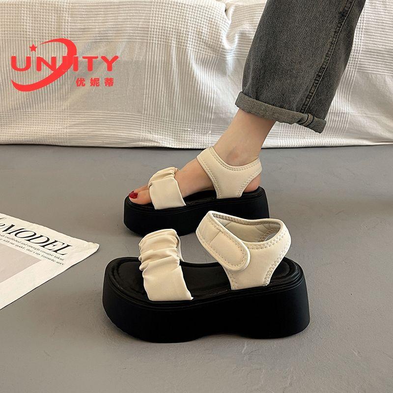 Dép Đế Xăng Đan Dày Cho Nữ, Siêu Phổ Biến Và Đẹp, Thích Hợp Cho Mùa Hè, Cao Gót Đế Xuồng La Mã, Cao Cấp, Hàng Mới Về 2024, Dễ Phối Đồ 0