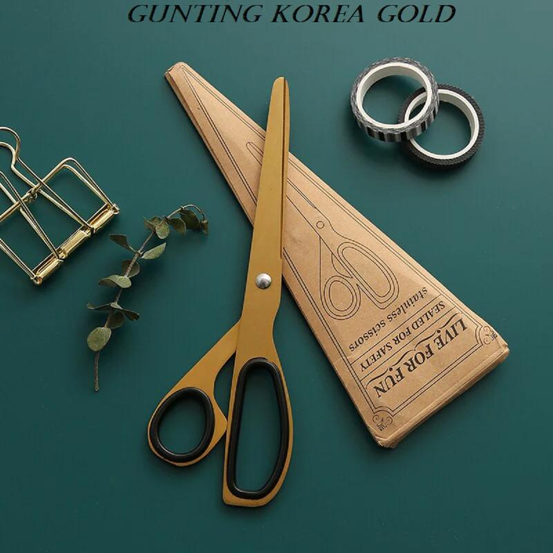 golden scissors asymmetric / gunting korea gold serbaguna minimalis design 1