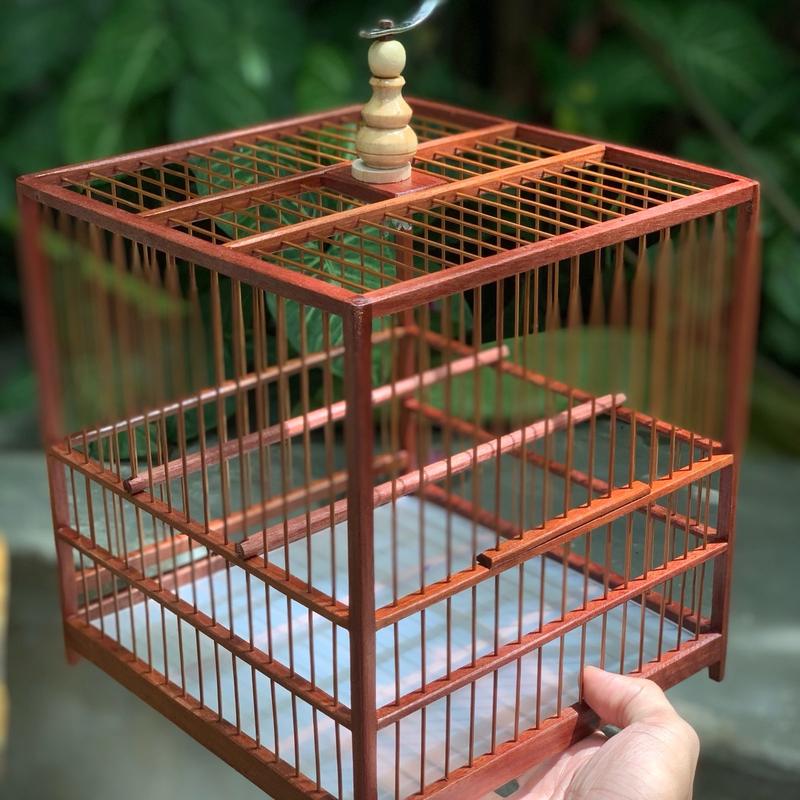 Lồng chim vành khuyên gỗ - LỒNG VUÔNG NAM ĐÔNG