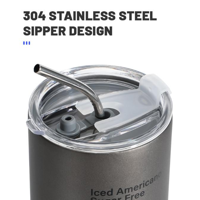 Tumbler Stainless Tahan Panas Dingin 1 liter Aesthetic DIY Free Sedotan Sticker Pembersih Mount 5