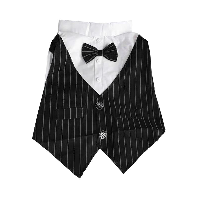 Bộ Đồ Thú Cưng Có Nơ, Trang Phục Ngắn Tay Cho Mèo, Bộ Đồ Đám Cưới Cho Chó, Áo Sơ Mi Trang Trọng Cho Chó Nhỏ 6
