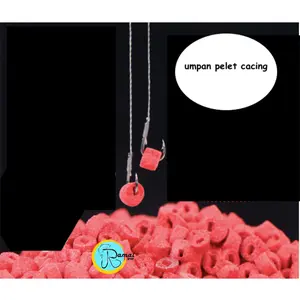 UMPAN PANCING PELET IKAN CACING MERAH MEMILIKI AROMA MENARIK MANGSA IKAN