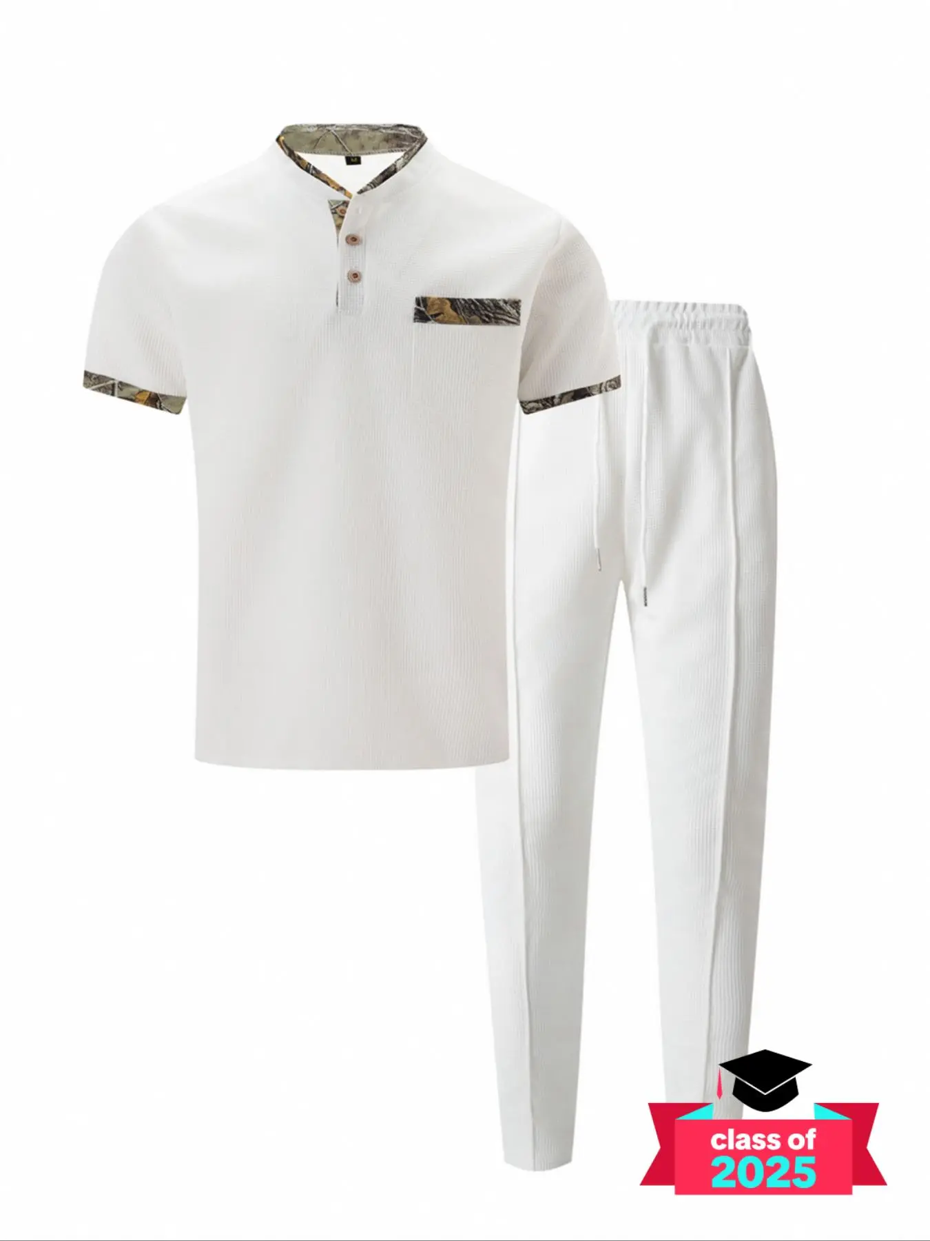 Men's Short Sleeve Polo Shirt & Pants Two-Piece Set, Casual Fashion Cozy Breathable Men Two-Piece for Summer, Men's Clothes for Daily Wear, Menswear