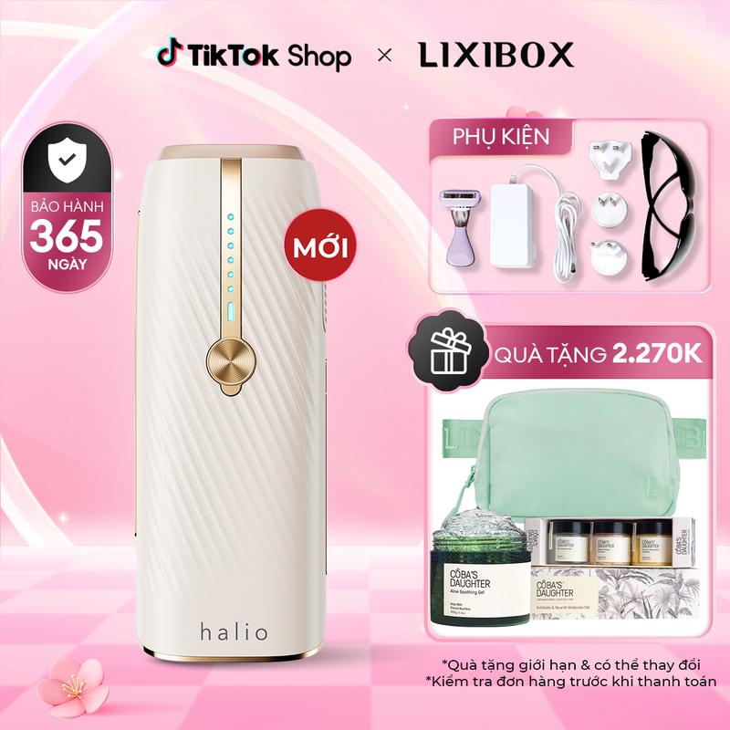 [ƯU ĐÃI ĐẶC BIỆT] Máy Triệt Lông Lạnh Sapphire Halio InfinityGlow Advanced IPL Sapphire Cooling Hair Removal Device - Phù hợp cho Da Nhạy Cảm Nữ và Nam, vùng da mặt - lixibox