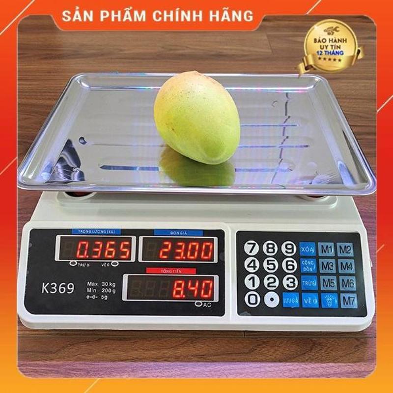 Cân Tính Tiền Điện Tử 30kg - Cân Điện Tử K369 - Phiên bản quốc tế có tiếng việt - BH 12 tháng