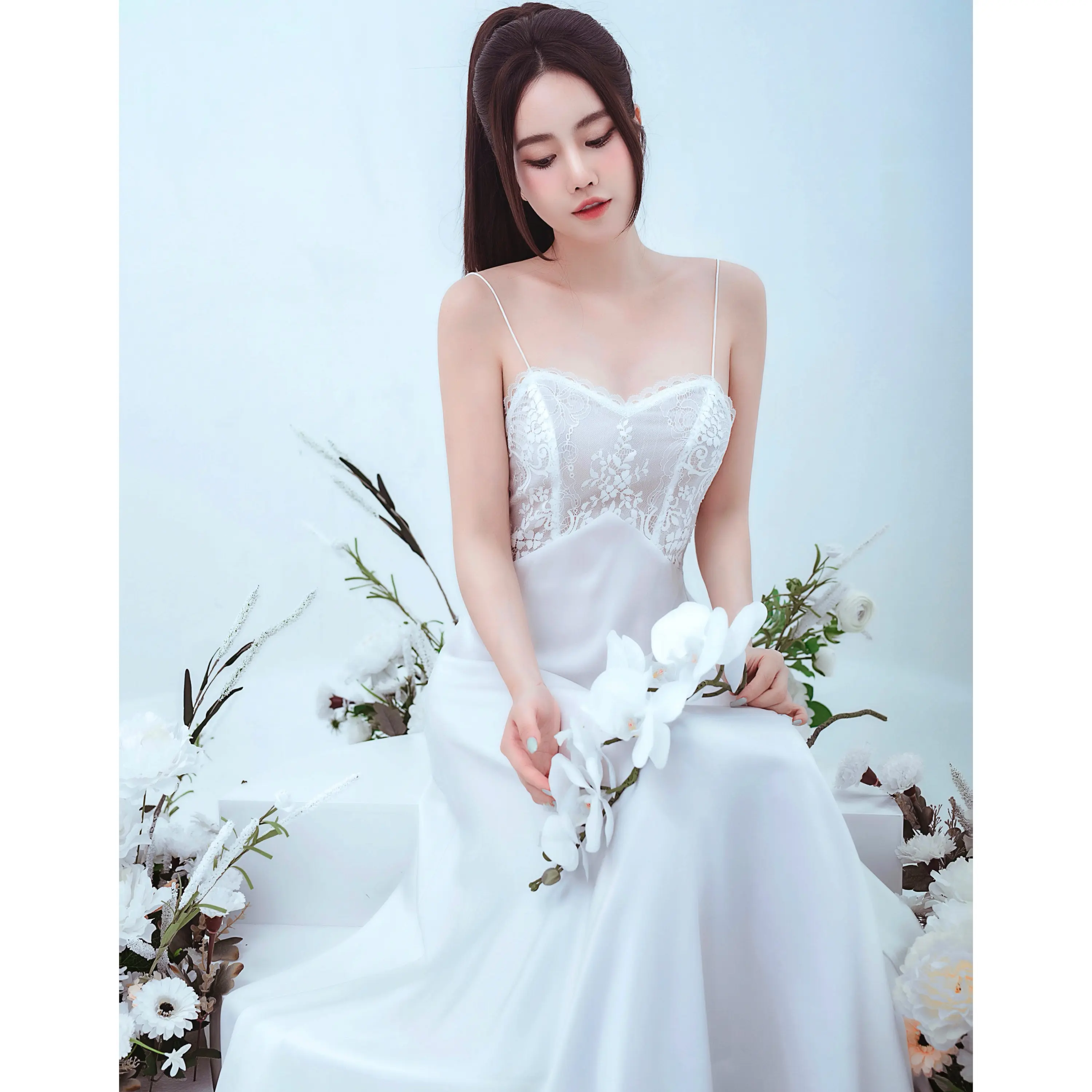 V1 - Muse Nightdress  - Lụa Ngọc Trai Thượng Hạng - VS by Van Van Nguyen