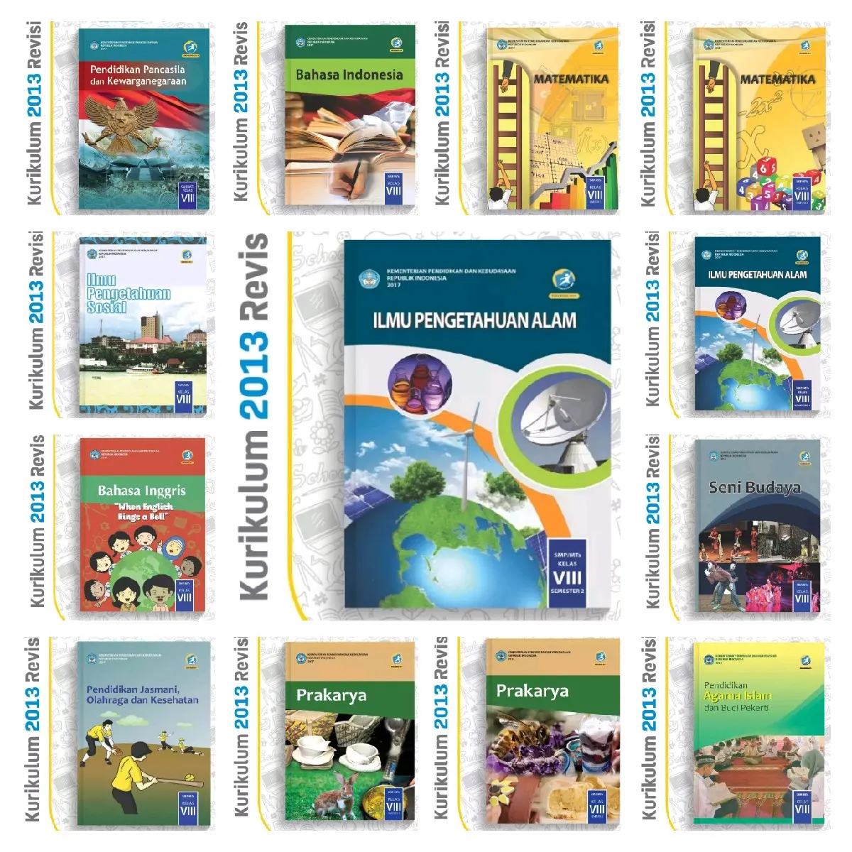 ORI harga satuan buku siswa Kemendikbud k13 kelas 8 edisi terbaru
