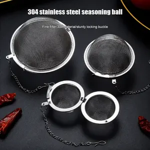 【artheni】Saringan Teh Stainless Steel 304, Bola Bahan Halogen untuk Dapur, Bola Bumbu untuk Panci Panas