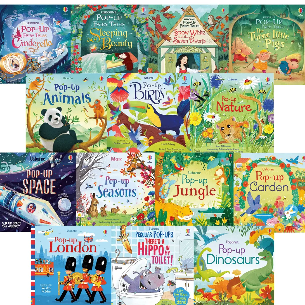 Usborne Pop-up Series, Early Learning English book, Fairy Tales Hardcover Children Book, Interactive pop up book for kid