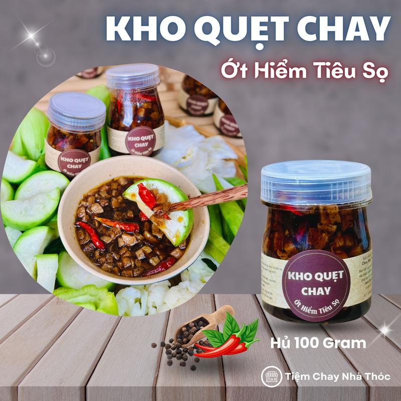  Kho Quẹt Chay Vị Ớt Hiểm Tiêu Sọ - Hủ 100 Gram Có Tóp Mỡ Siêu Ngon - Tiệm Chay Nhà Thóc Food 