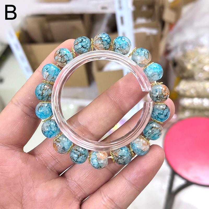 Product Introduction of Cherry Blossom Glass Beaded Bracelet Elegant Flower Bracelet For Women Fashion Accessories Gifts 29