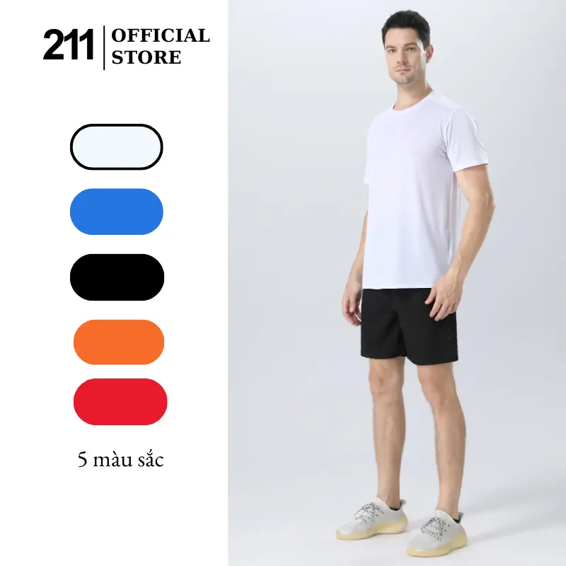 Áo Thun Trơn Cotton lạnh Cổ Tròn Bassic-Slim fit ,Chất Vải Co Dãn 4c ,Mịn Không Xù Lông - 8013