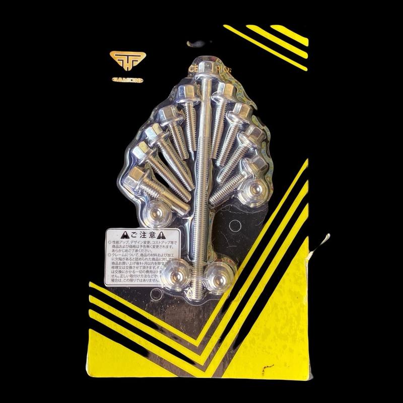 Full bộ 14 con ốc tán ốc ĐẦU - LÒNG cho xe máy Wave nhỏ Zx và Dream mẫu Thái Phụ Tùng Phụ Kiện