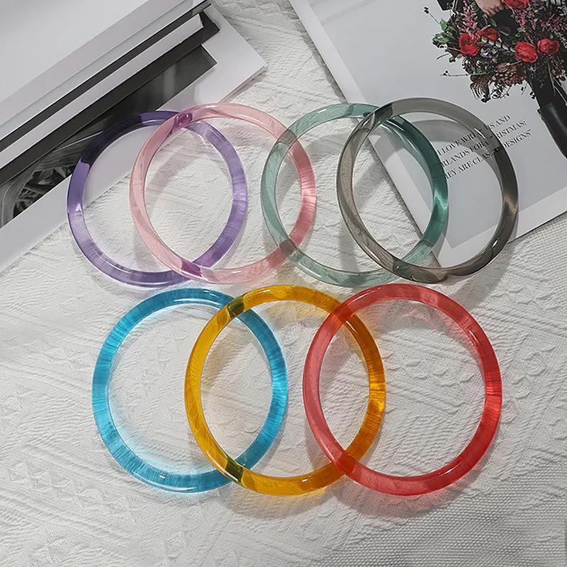 Bag Tay cầm túi tote mua sắm, tay cầm bằng nhựa tròn, phụ kiện túi Túi Xách tự làm, thay thế, 8,9cm, [Czz] 1