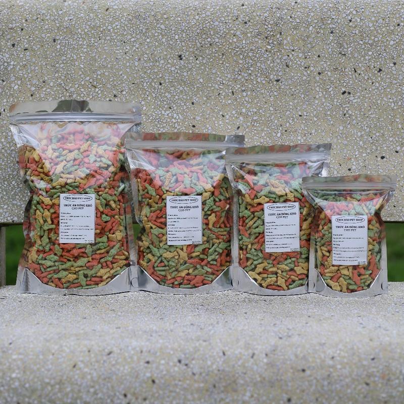 Bánh quy hình con cá catnip mix 3 màu vị cá ngừ cá hồi cỏ mèo dành cho mèo hamster sóc chó,...