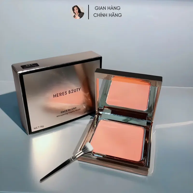 Phấn Má Hồng Mịn Lì Bám Màu Siêu Tốt Face Blush 8g | (Tặng 1 Cậy Cọ Tán Phấn Má) 2