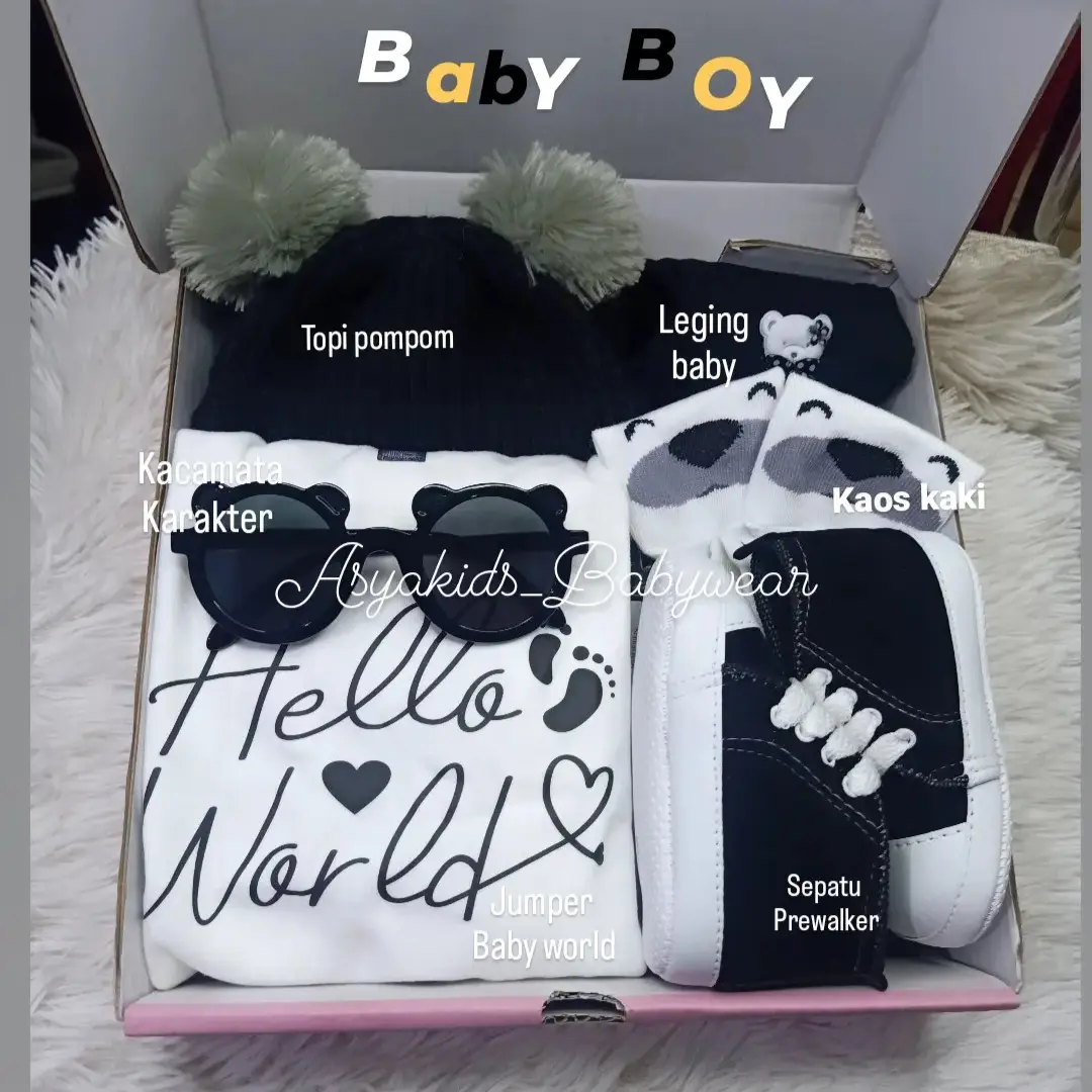 paket hampers baby + leging usia 0-12 bulan