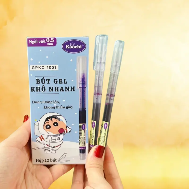 Bút gel học sinh khô nhanh không lem tăng gấp 4 lần mực - Chất lượng tuyệt vời 4