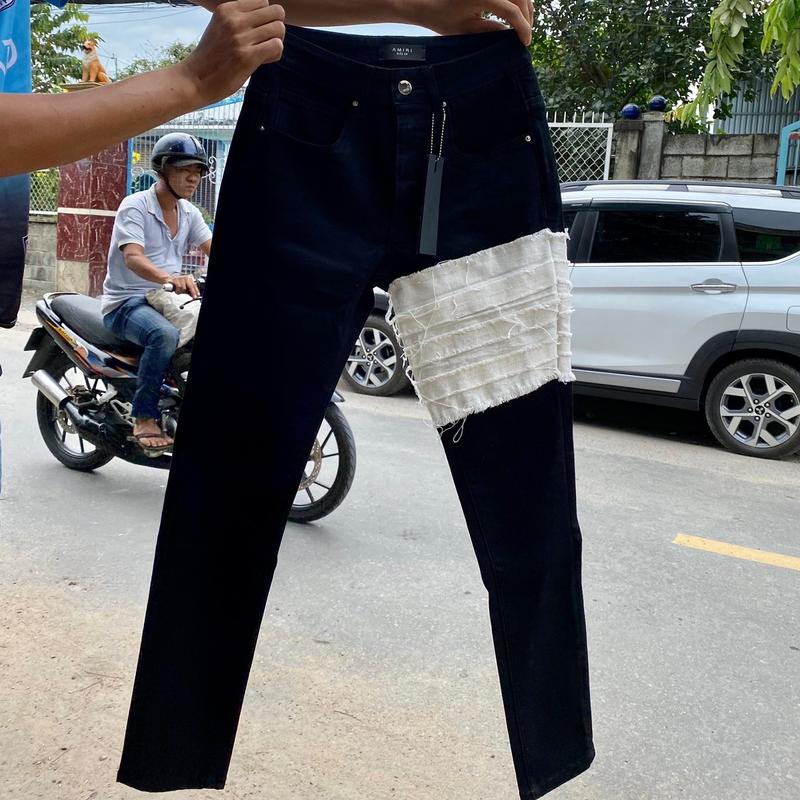 Quần AMIRI Khuyết Tật 4 Cúc Full Tag Quần Khuyết Tật Nam Menswear