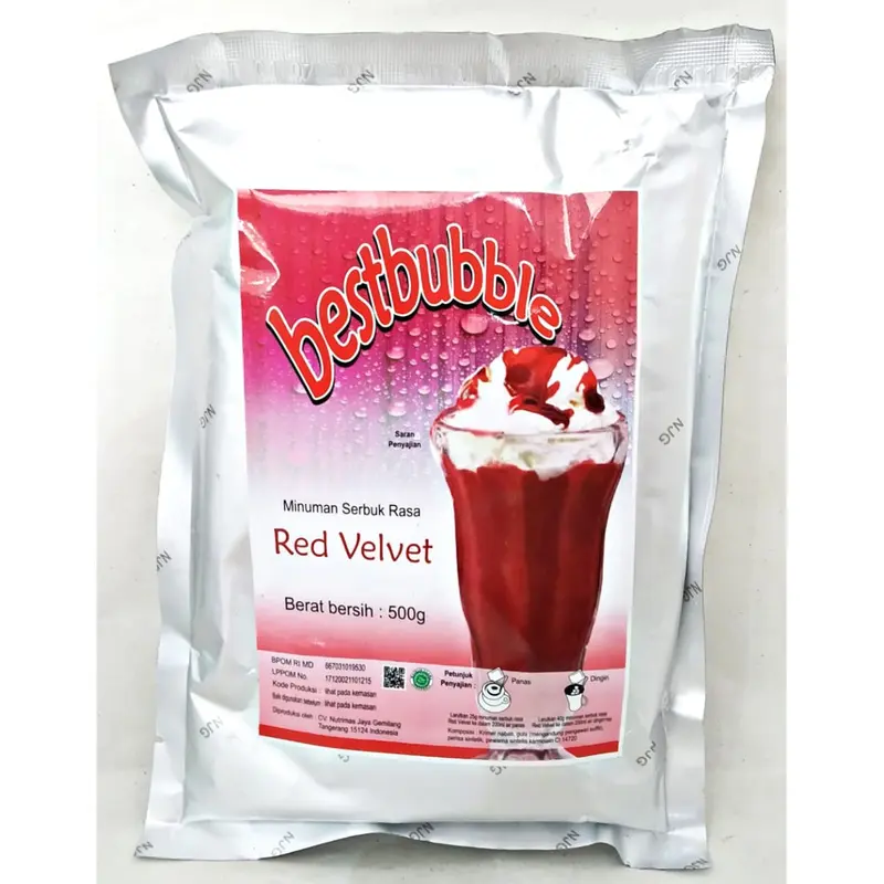 Serbuk Minuman Best Bubble Varian Rasa Kemasan 500gr 3